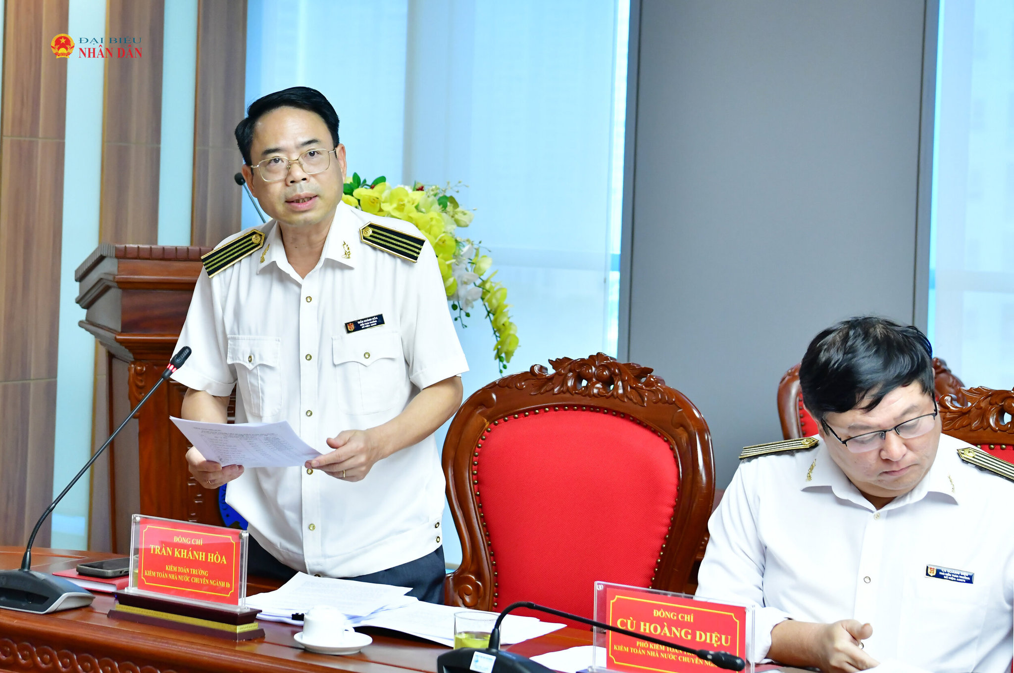 Kiểm toán trưởng KTNN chuyên ngành Ib Trần Khánh Hòa đã công bố Quyết định