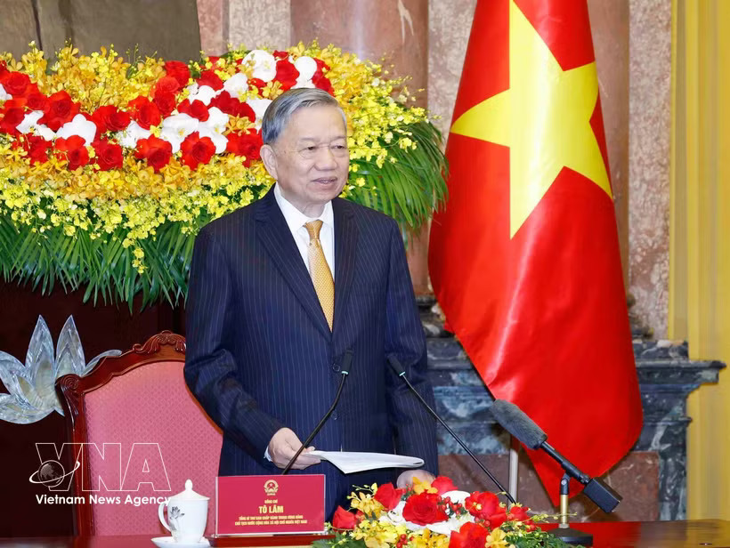 General Secretary of the Communist Party of Vietnam Central Committee and President To Lam (Photo: VNA)