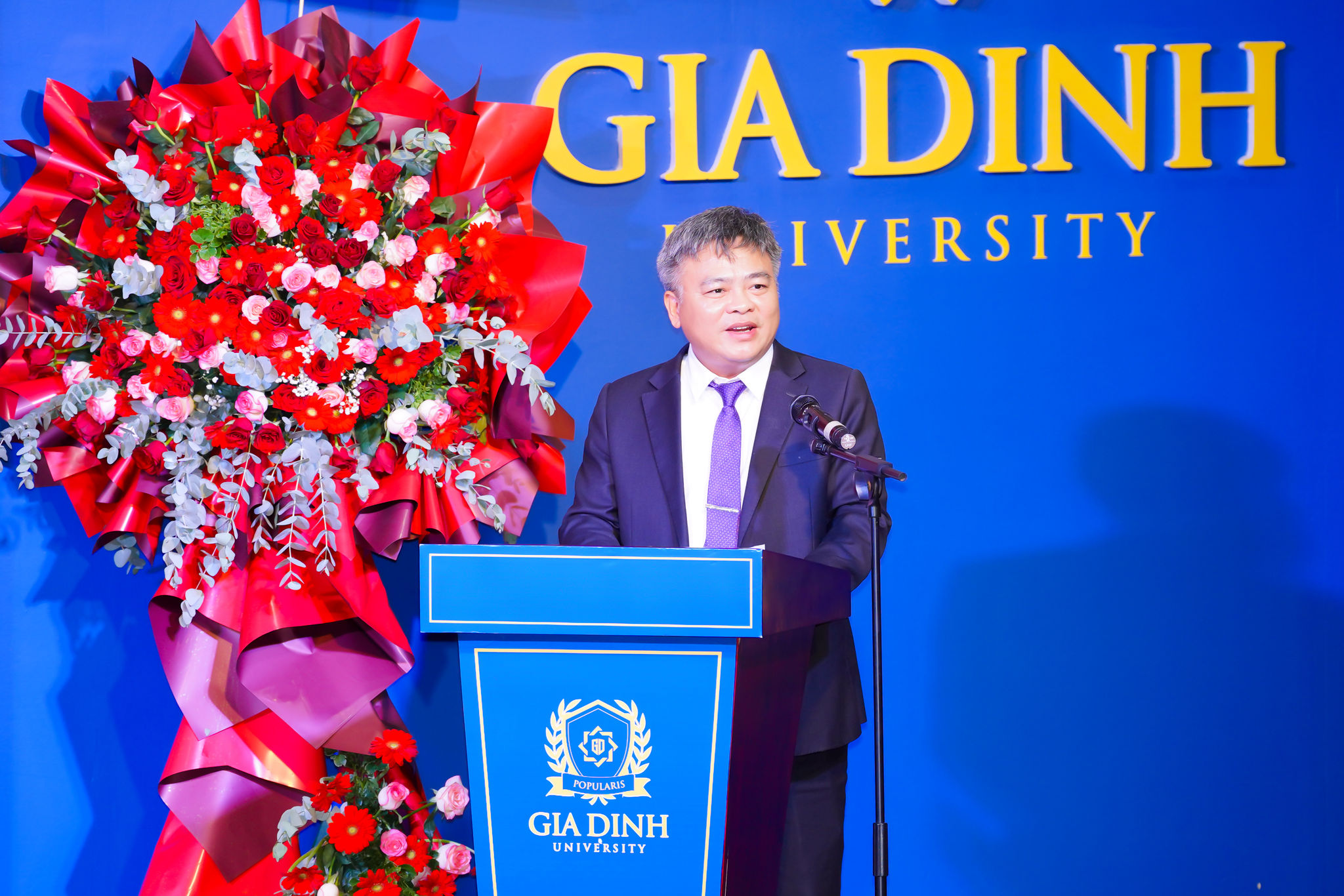PGS.TS. Phạm Văn Song phát biểu tại buổi lễ bổ nhiệm
