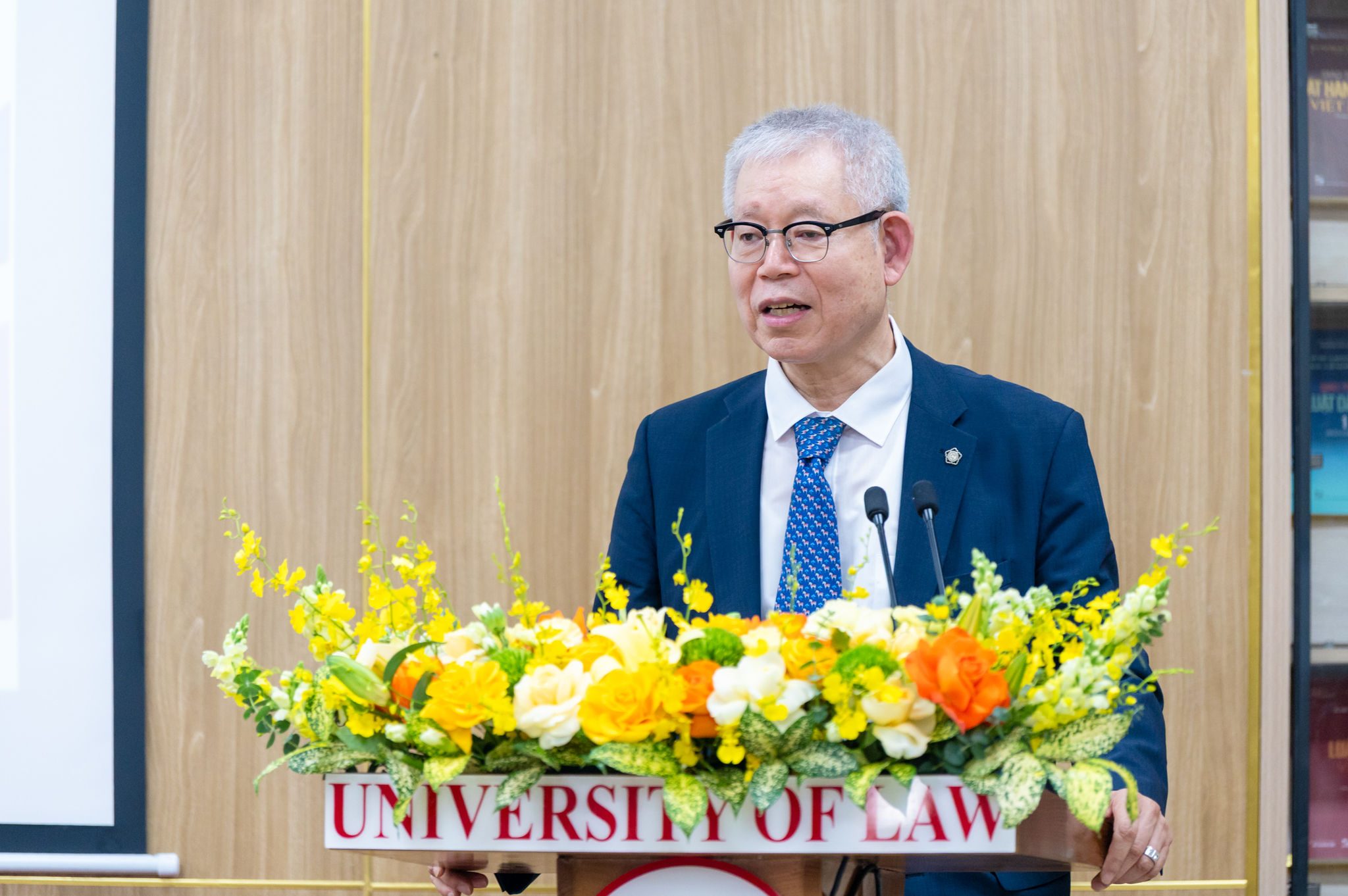 Ông Kim Choo - Deok, Giám đốc công ty Luật Taeil (Hàn Quốc) phát biểu