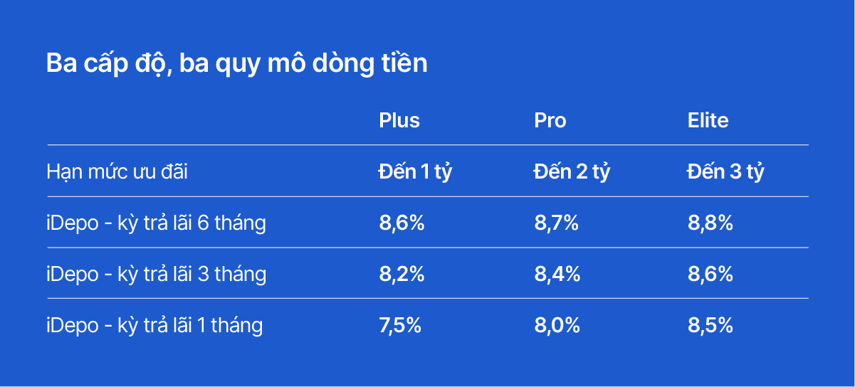 VIB Up: Cho phép chọn Gói nâng hạng phù hợp giúp tiền nhàn rỗi tạo thêm giá trị