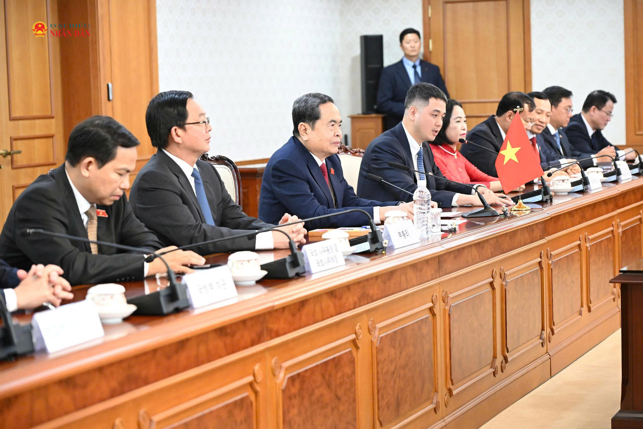 Chủ tịch Quốc hội Trần Thanh Mẫn phát biểu tại cuộc hội kiến.