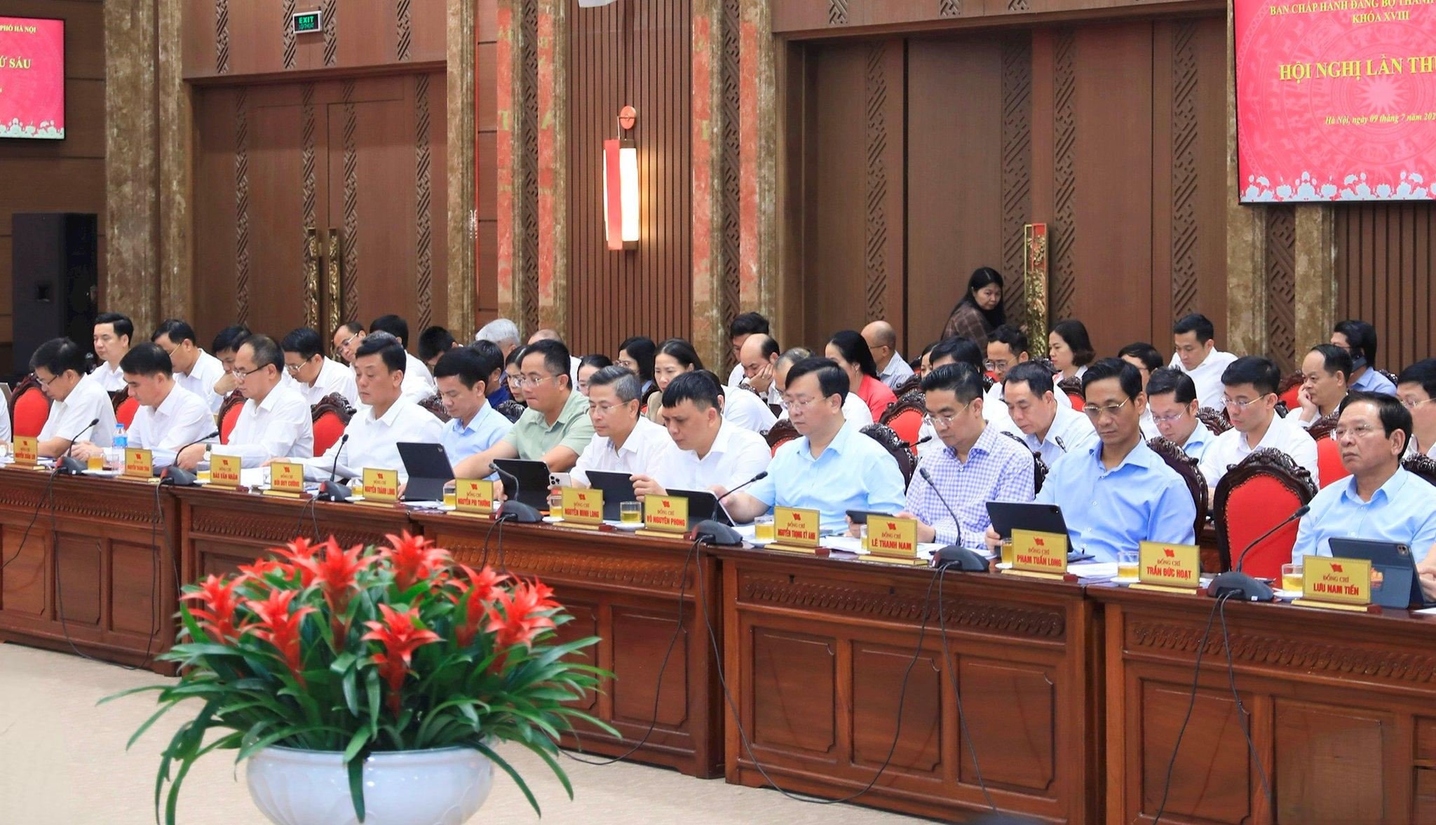 Các đại biểu dự hội nghị. Ảnh Thành Th