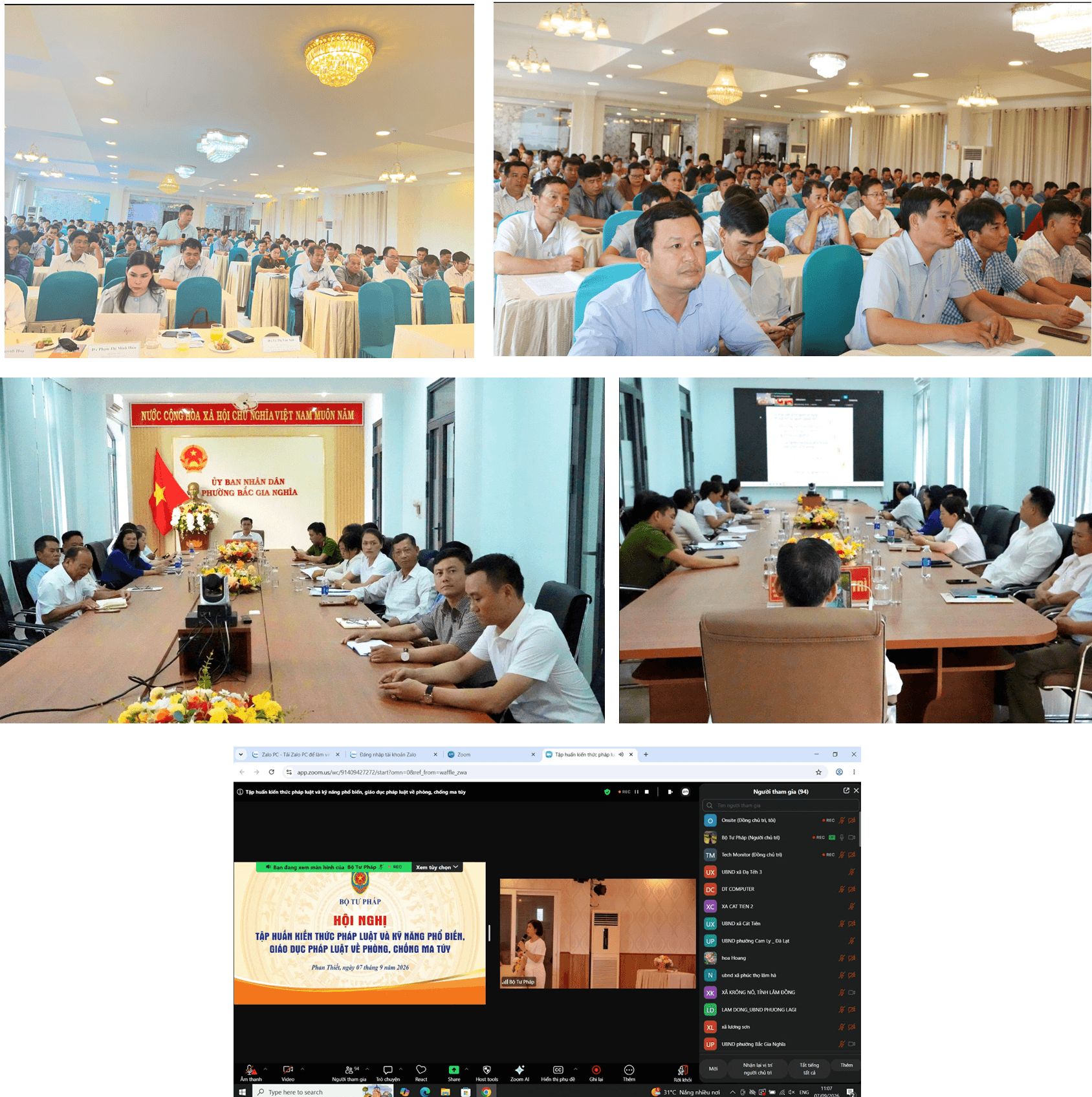 Hội nghị theo hình thức kết hợp trực tiếp và trực tuyến