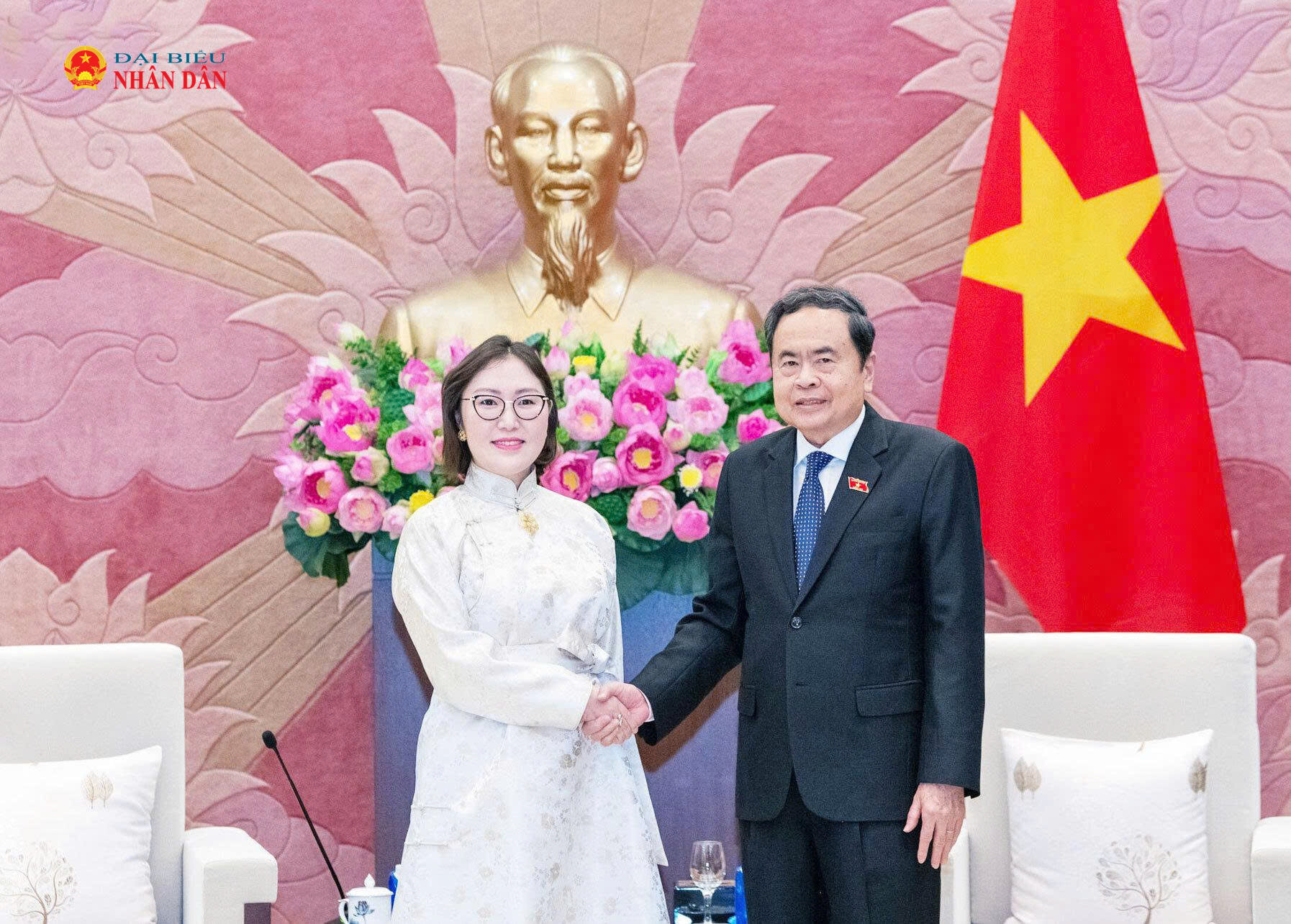 Chủ tịch Quốc hội Trần Thanh Mẫn tiếp Đại sứ Mông Cổ tại Việt Nam Ganbaatar Hulan