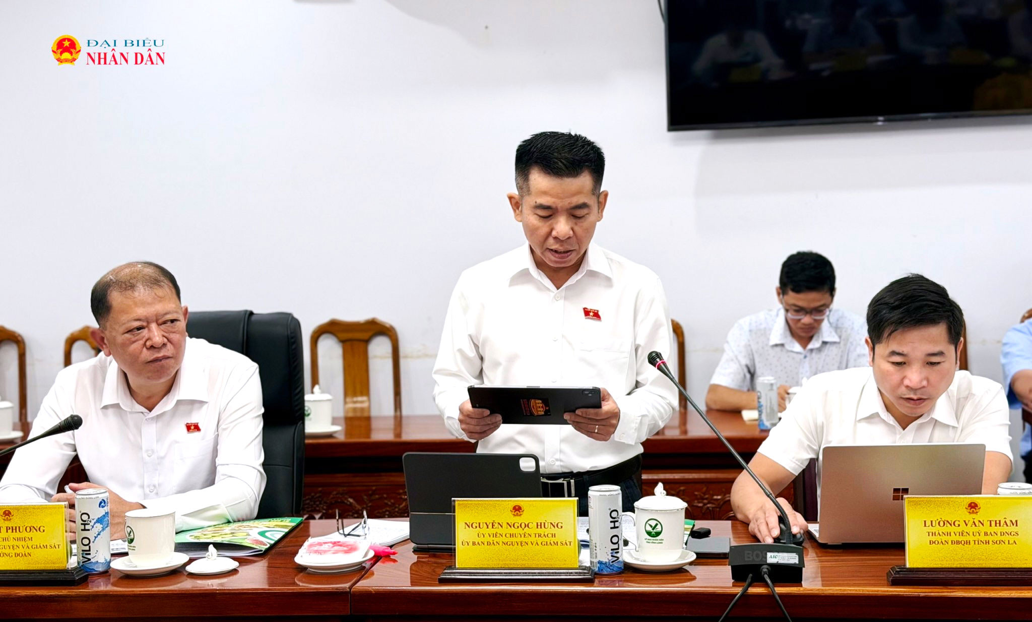 ĐBQH hoạt động chuyên trách tại Ủy ban Dân nguyện và Giám sát Nguyễn Ngọc Hùng phát biểu