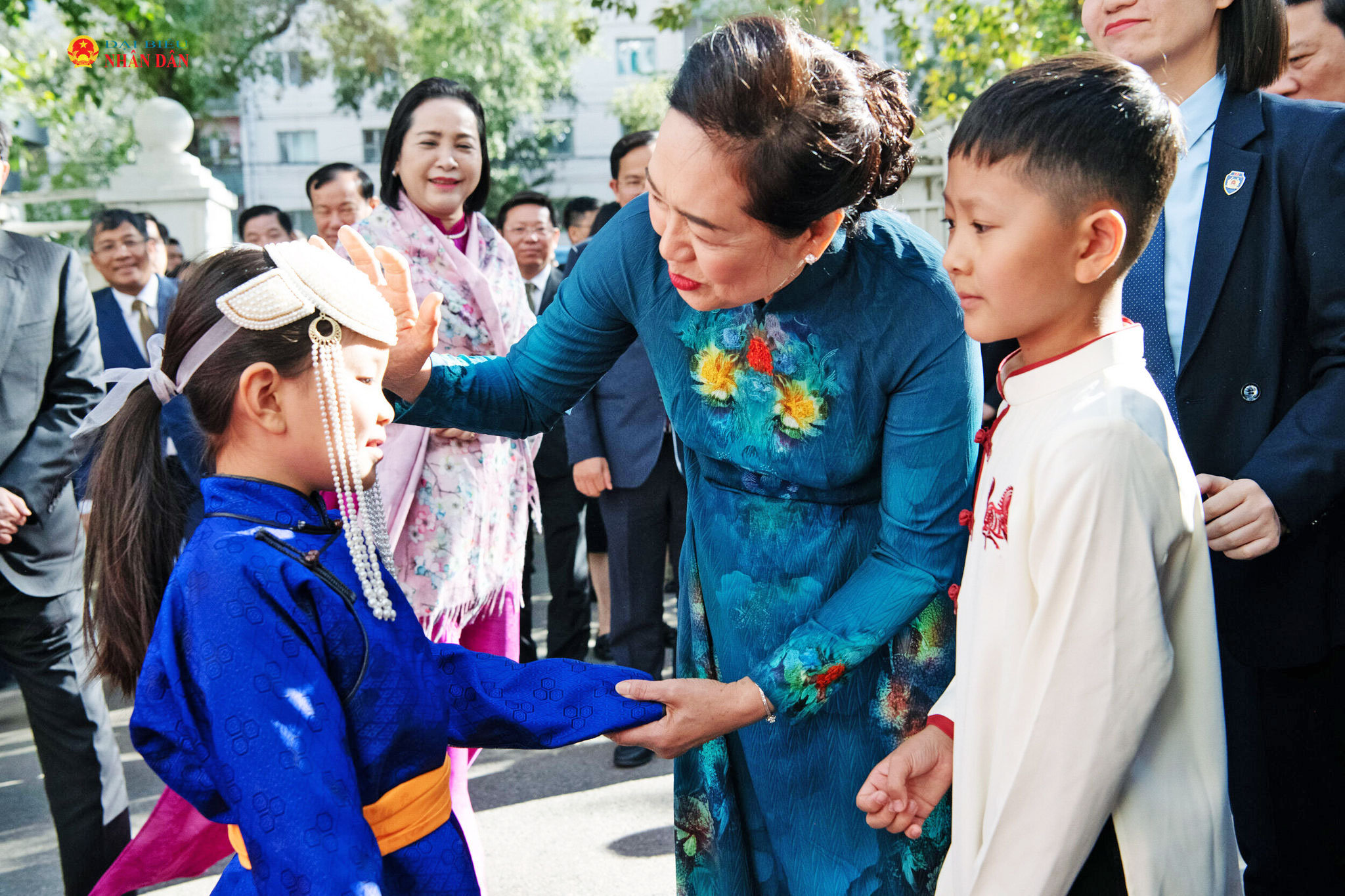 Phu nhân Chủ tịch Quốc hội Nguyễn Thị Thanh Nga với cộng đồng người Việt Nam tại Mông Cổ