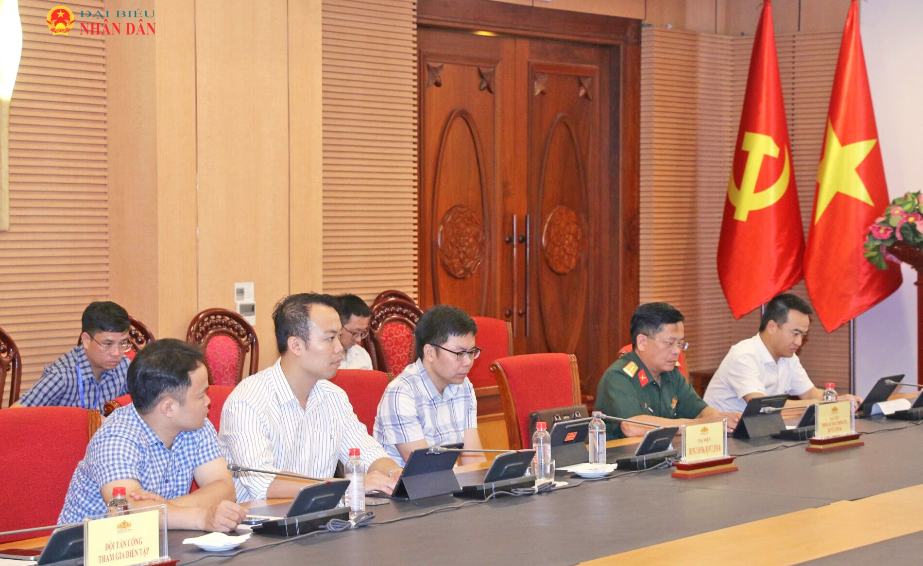 Các đơn vị tham gia diễn tập thực chiến bảo đảm an ninh mạng tại Văn phòng Quốc hội