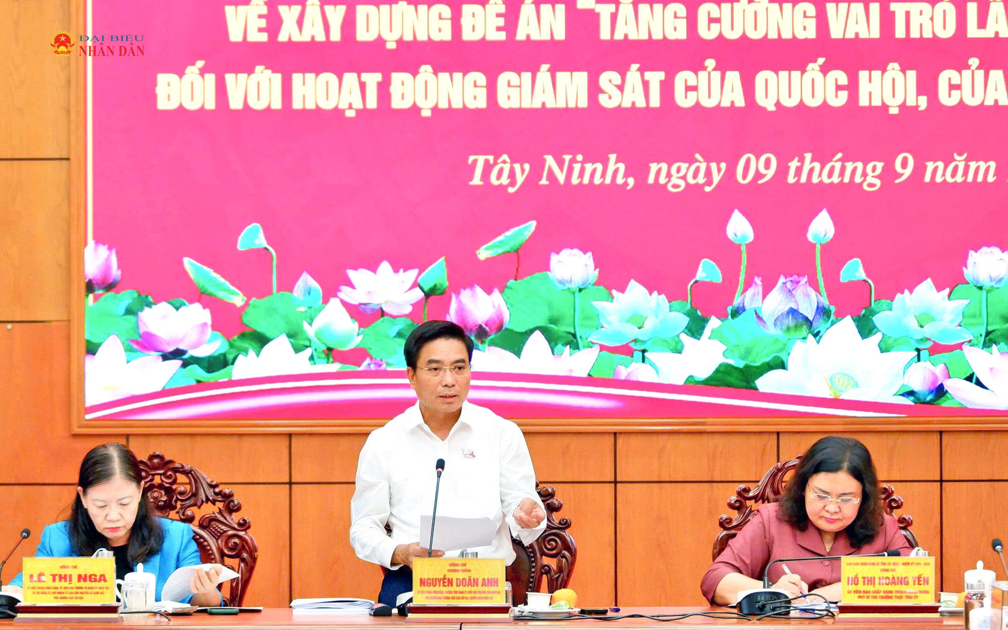 Phó Chủ tịch Quốc hội, Thượng tướng Nguyễn Doãn Anh phát biểu