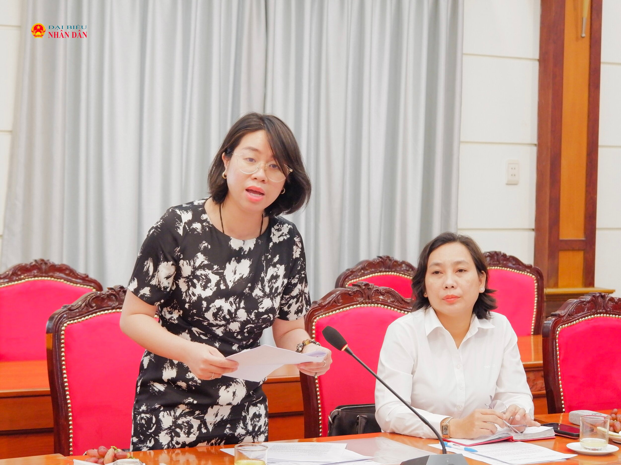 Đại diện Sở Ngoại vụ TP. Hồ Chí Minh Lê Thuỳ Trang phát biểu