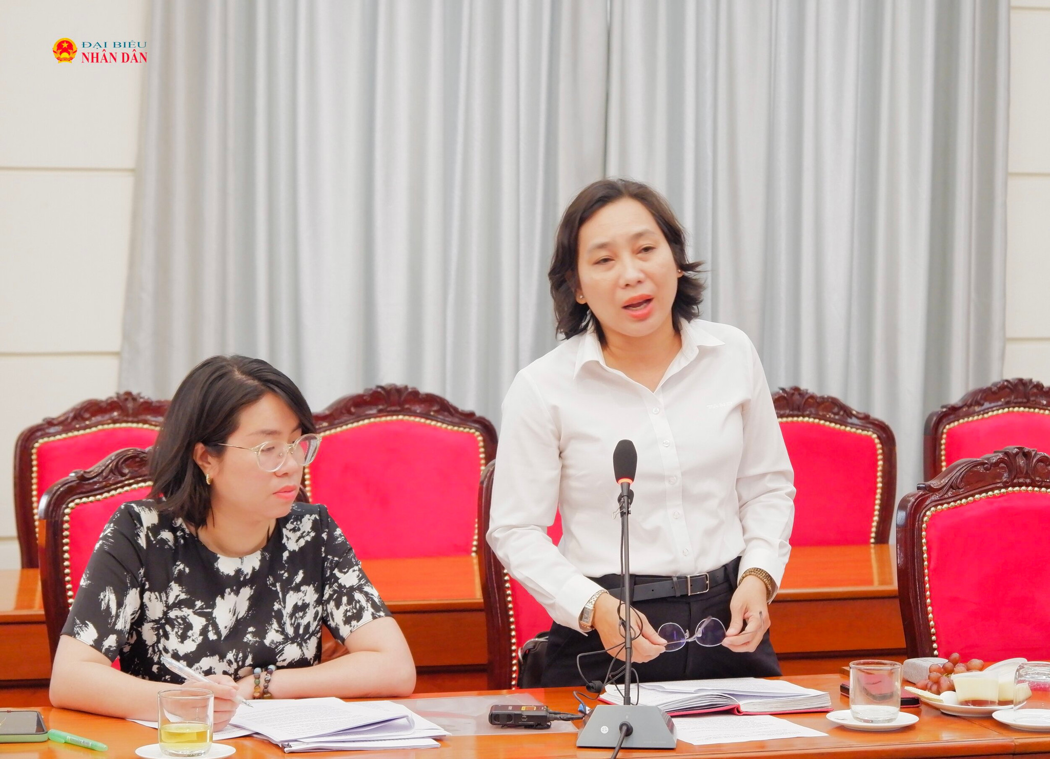 Đại diện Toà án nhân dân TP. Hồ Chí Minh Phạm Mai Trâm phát biểu