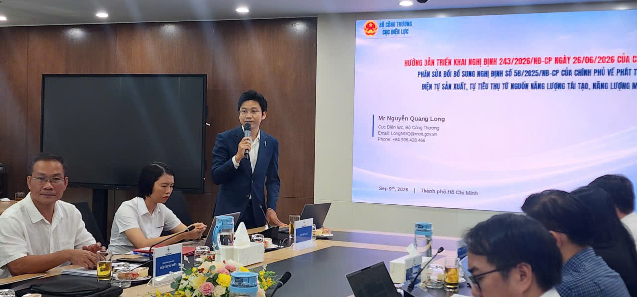 Đại diện Cục Điện lực, Bộ Công thương phổ biến Nghị định 243/2026/NĐ-CP