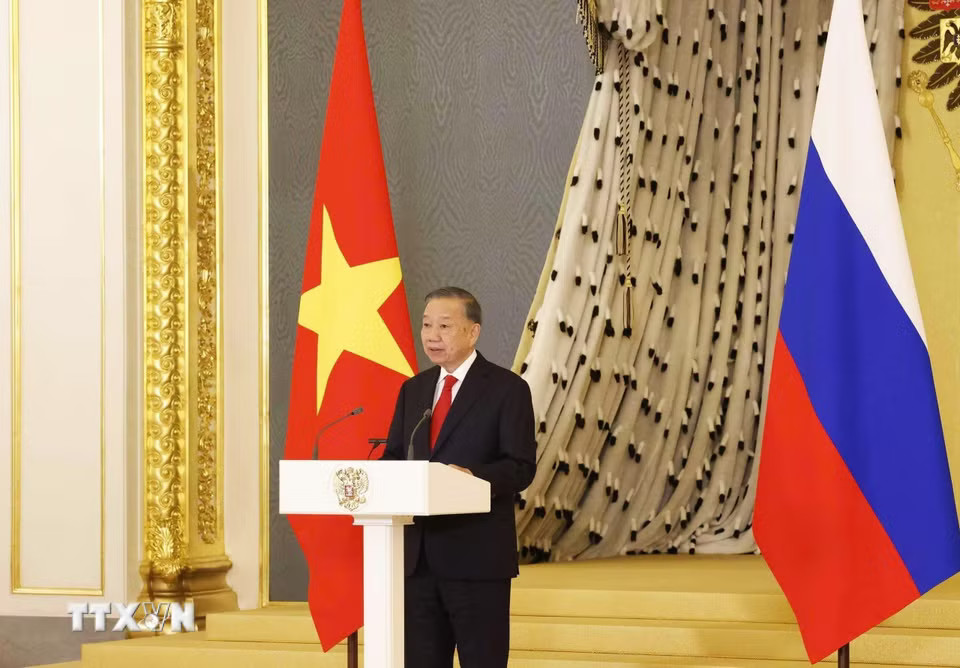 Tổng Bí thư, Chủ tịch nước Tô Lâm phát biểu