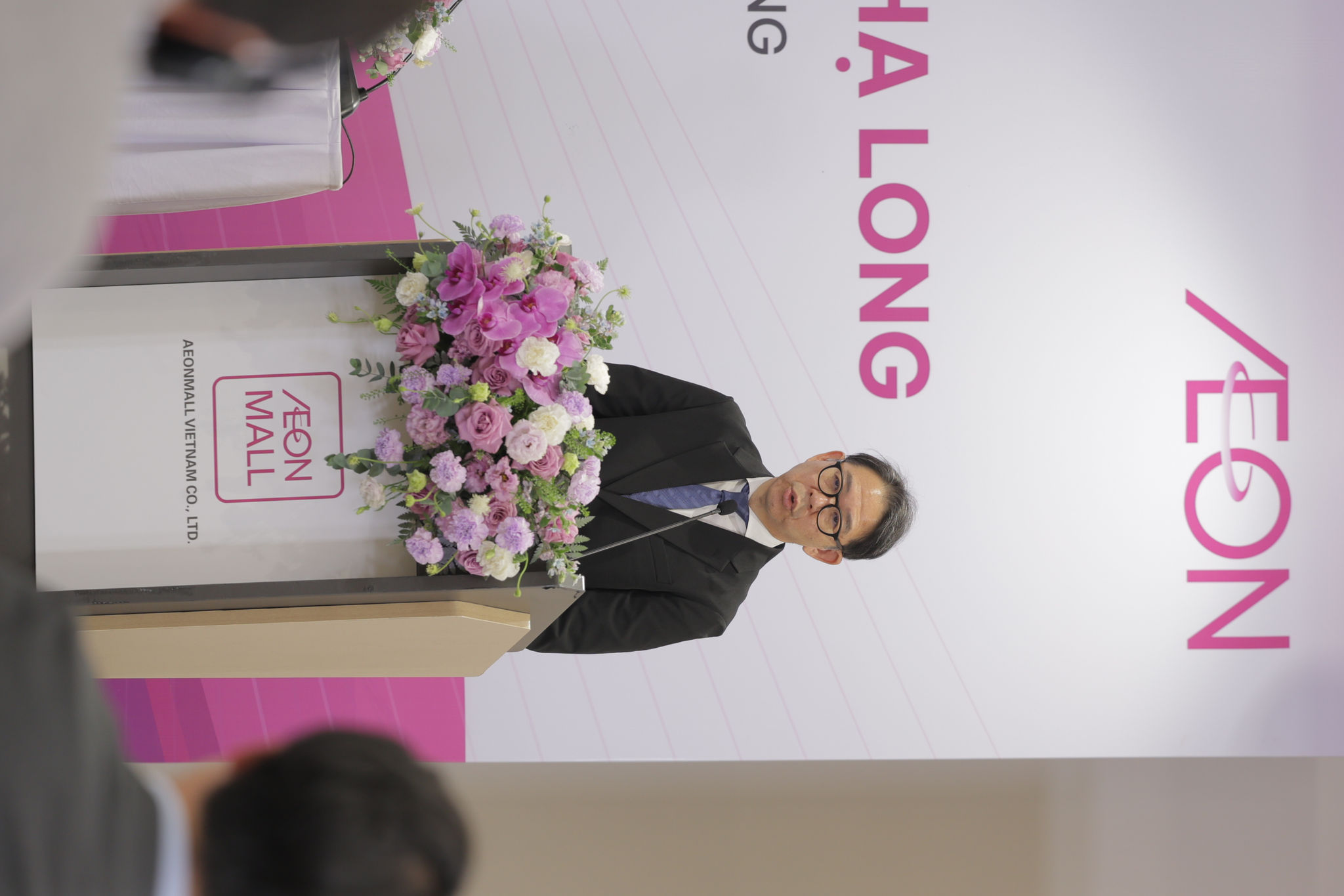 Ông Isobe Daisuke - Tổng Giám đốc Công ty TNHH AEONMALL Việt Nam chia sẻ tại sự kiện