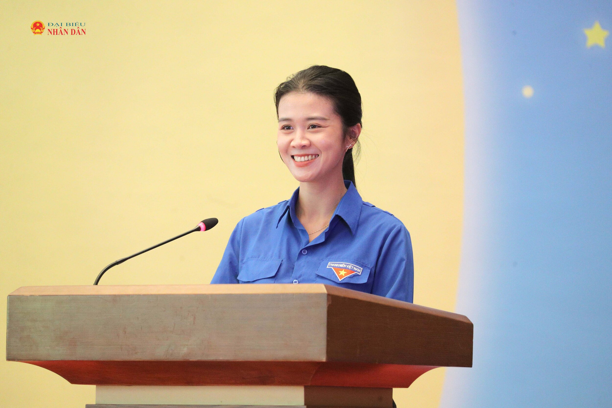 Bí thư Đoàn Thanh niên Quốc hội Nguyễn Thị Kim Anh phát biểu 1