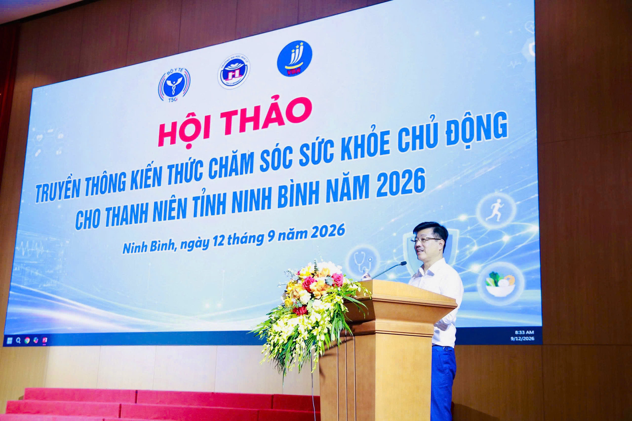 Ông Vũ Mạnh Cường, Giám đốc Trung tâm Truyền thông Giáo dục Sức khỏe Trung ương, phát biểu