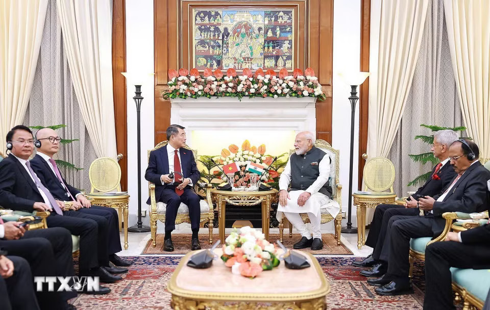 Thủ tướng Lê Minh Hưng hội đàm Thủ tướng Cộng hòa Ấn Độ Narendra Modi