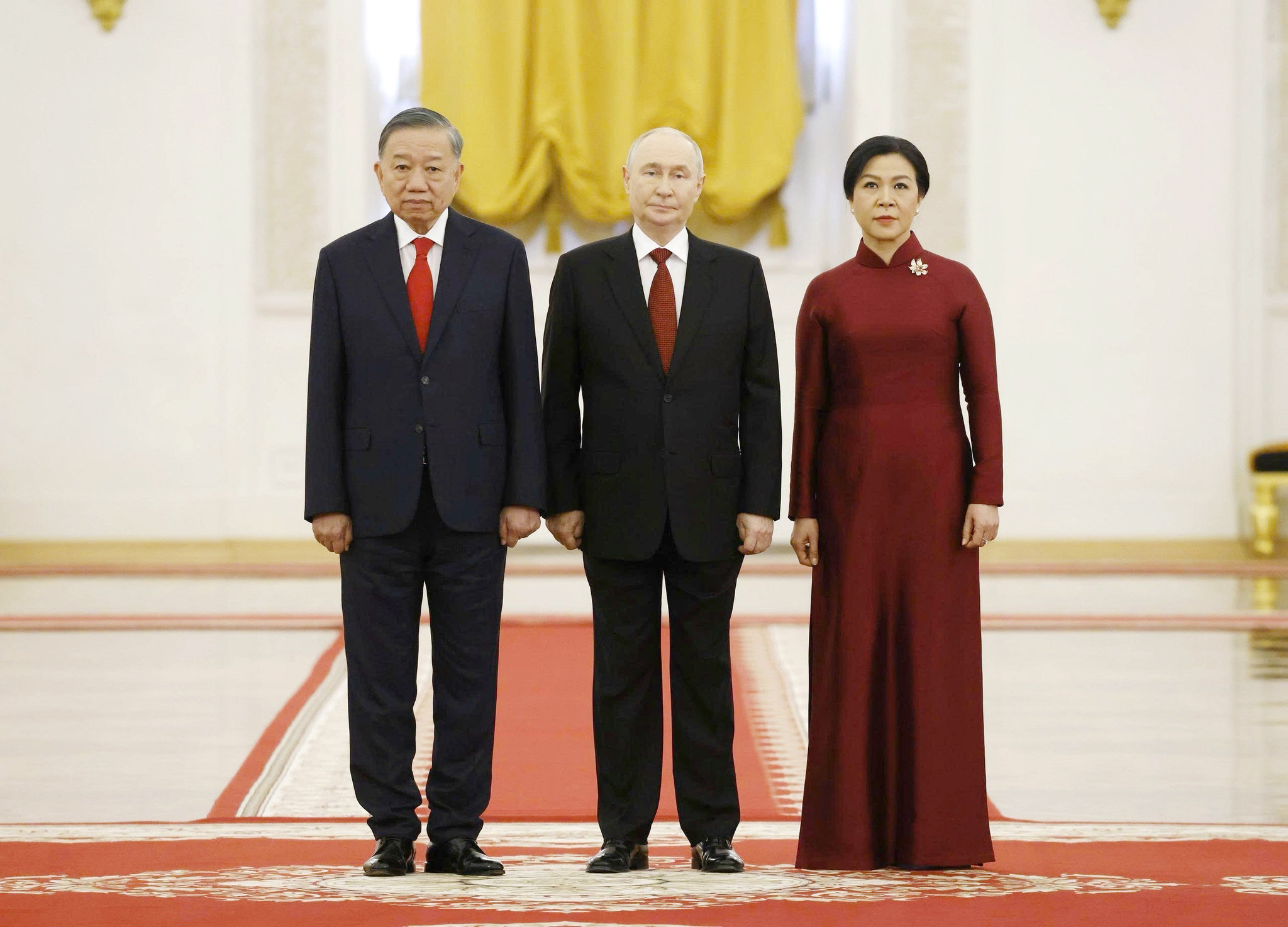 Tổng thống Liên bang Nga Vladimir Putin đón Tổng Bí thư, Chủ tịch nước Tô Lâm và Phu nhân