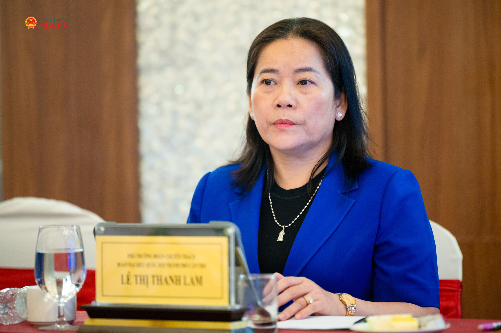Phó Trưởng Đoàn chuyên trách Đoàn ĐBQH TP. Cần Thơ Lê Thị Thanh Lam phát biểu