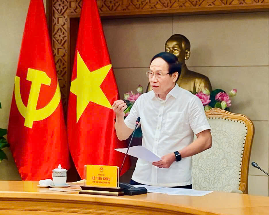 Phó Thủ tướng Lê Tiến Châu chỉ đạo tại cuộc họp