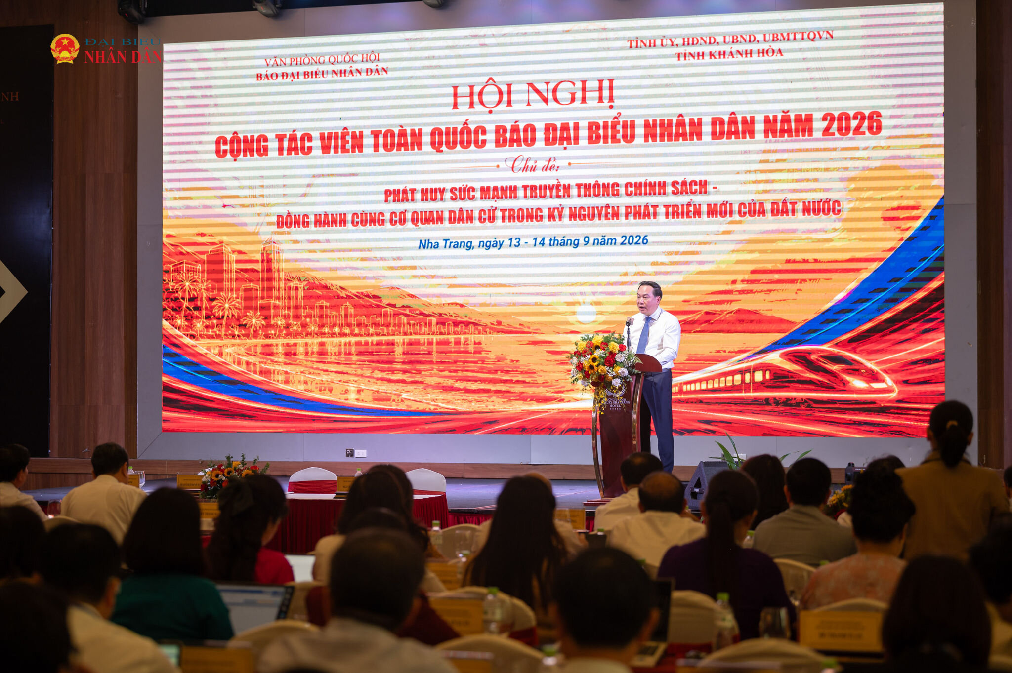 Phó Bí thư Thường trực Tỉnh ủy Khánh Hòa Hồ Xuân Trường phát biểu