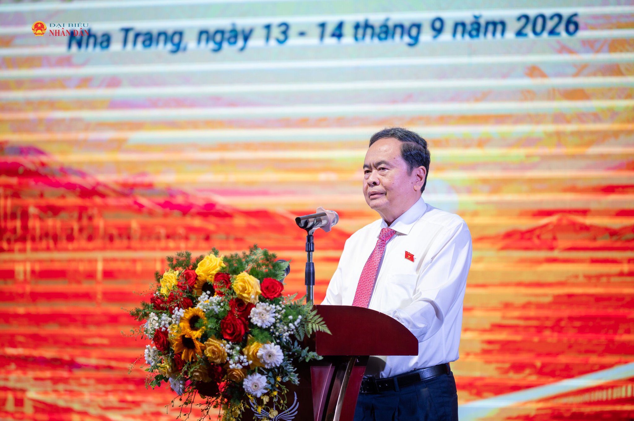 Chủ tịch Quốc hội Trần Thanh Mẫn phát biểu chỉ đạo tại Hội nghị Cộng tác viên toàn quốc của Báo Đại biểu Nhân dân