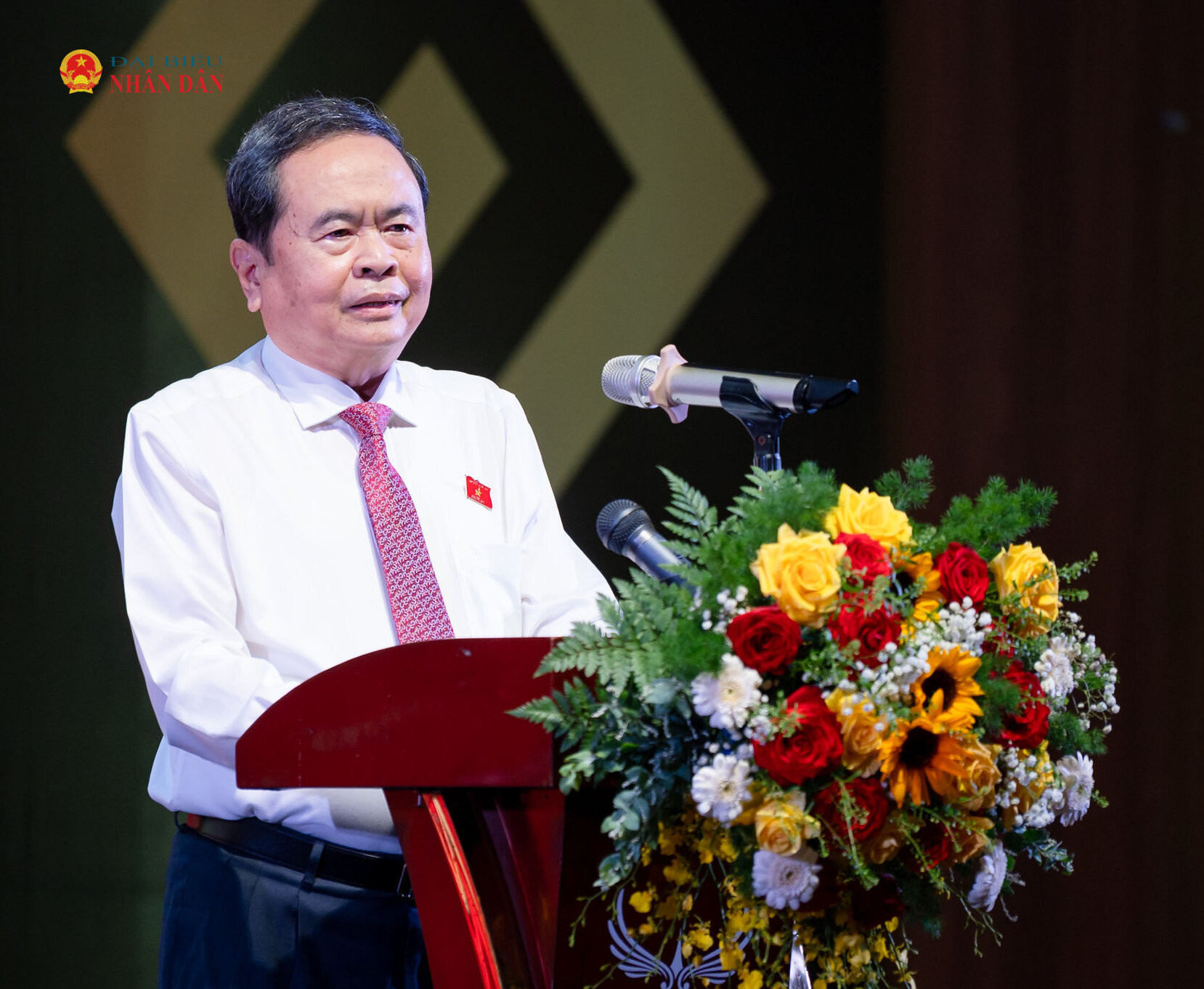 Chủ tịch Quốc hội Trần Thanh Mẫn phát biểu chỉ đạo tại Hội nghị Cộng tác viên toàn quốc của Báo Đại biểu Nhân dân