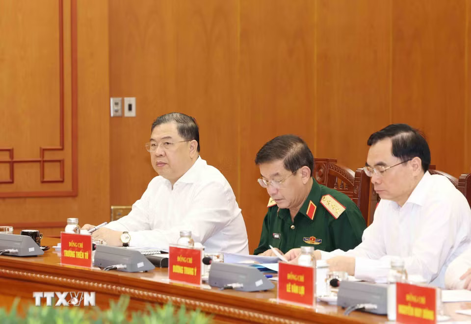 Các đồng chí Thường trực Ban Chỉ đạo 35 Trung ương tham dự cuộc họp
