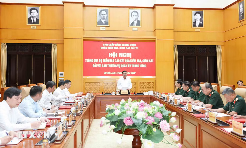 Thường trực Ban Bí thư Trần Cẩm Tú chủ trì Hội nghị thông qua dự thảo Báo cáo kết quả kiểm tra, giám sát đối với Ban Thường vụ Quân ủy Trung ương