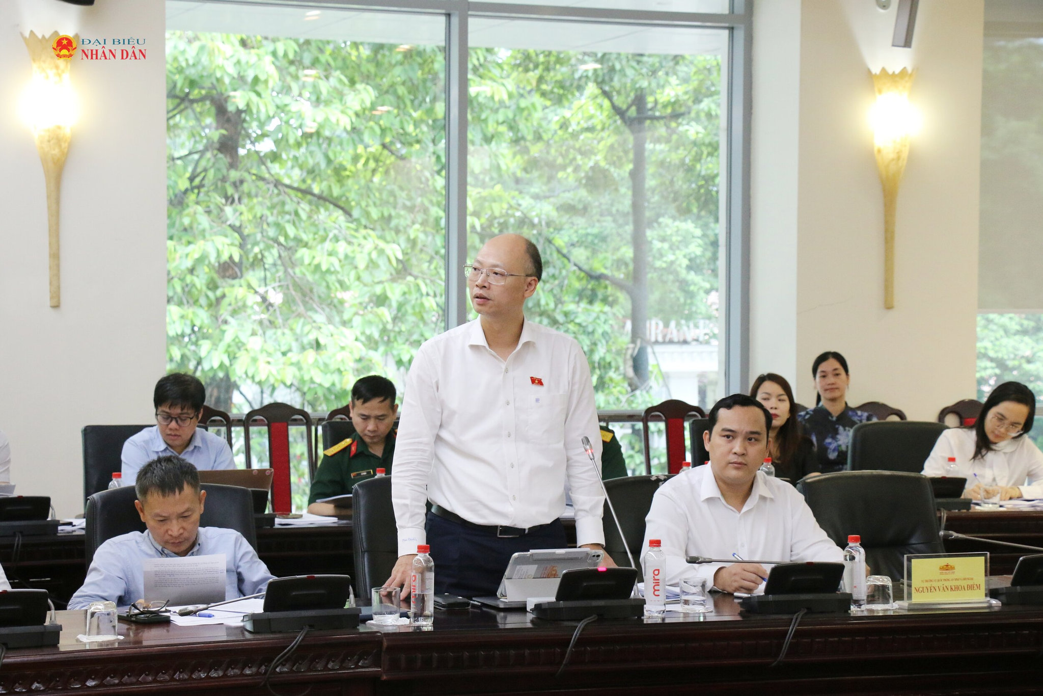 ĐBQH hoạt động chuyên trách tại Ủy ban Khoa học, Công nghệ và Môi trường Lê Trung Thành phát biểu