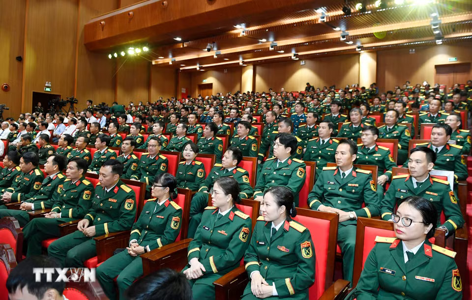 Các học viên tham dự Lễ Khai giảng các khóa năm học 2026 – 2027 của Học viện Quốc phòng