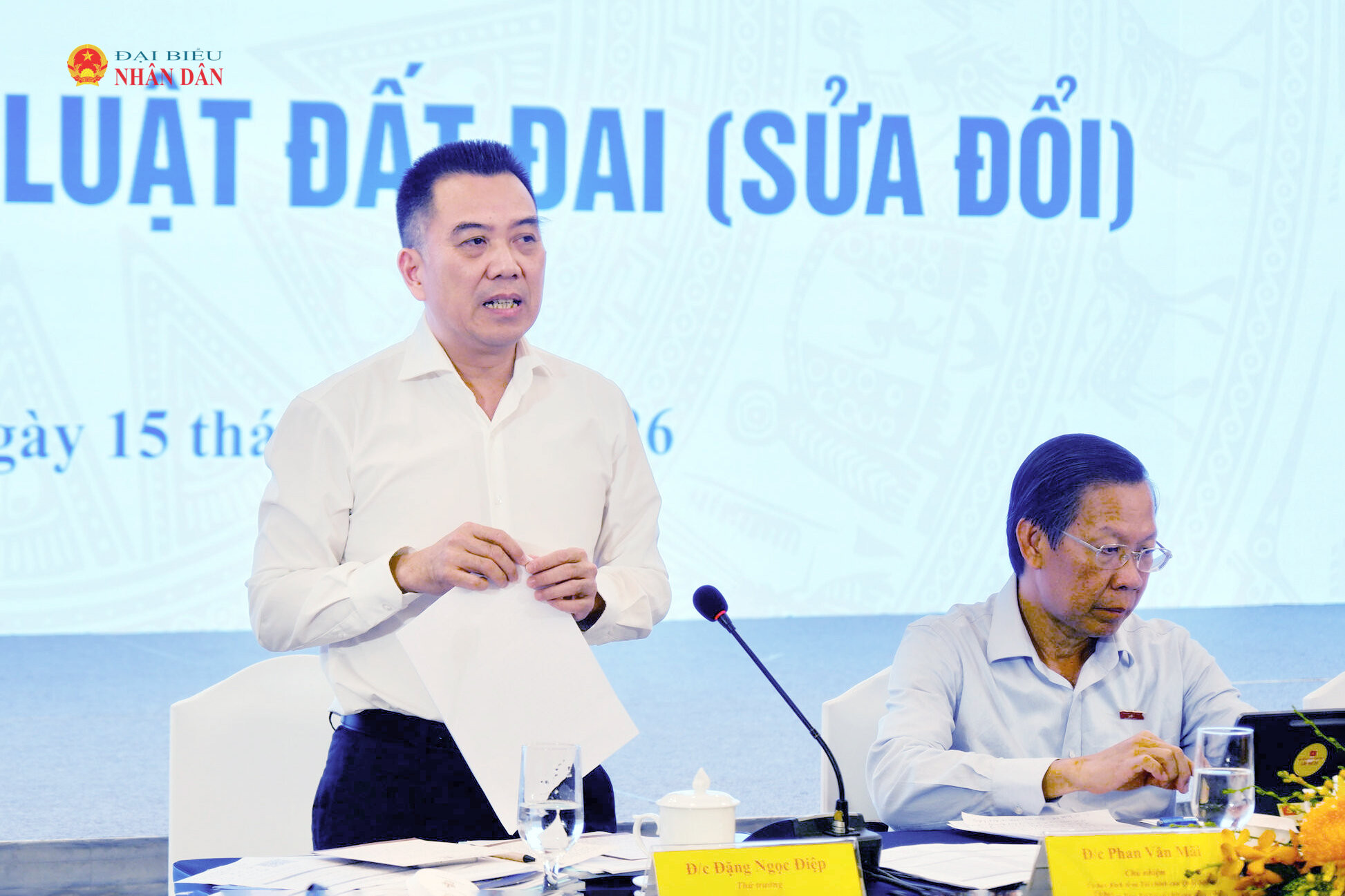 Thứ trưởng Bộ Nông nghiệp và Môi trường Đặng Ngọc Điệp phát biểu tại hội thảo