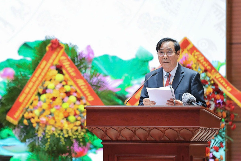 Chủ tịch Hội Người cao tuổi Việt Nam Nguyễn Thanh Bình phát biểu khai mạc tại Đại hội đại biểu toàn quốc Hội Người cao tuổi Việt Nam lần thứ VII, nhiệm kỳ 2026 - 2031