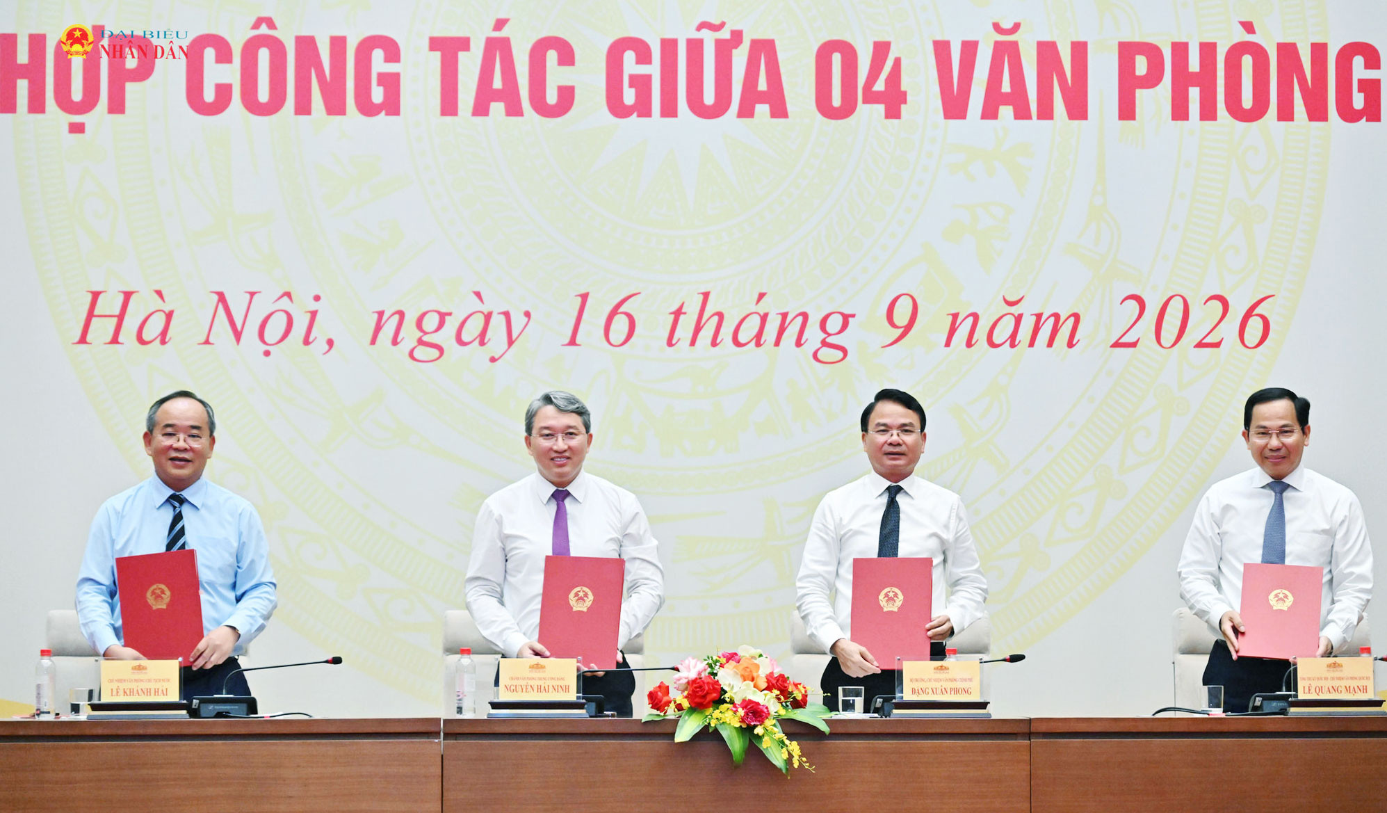 Lễ ký kết Quy chế phối hợp công tác giữa 4 Văn phòng Trung ương.