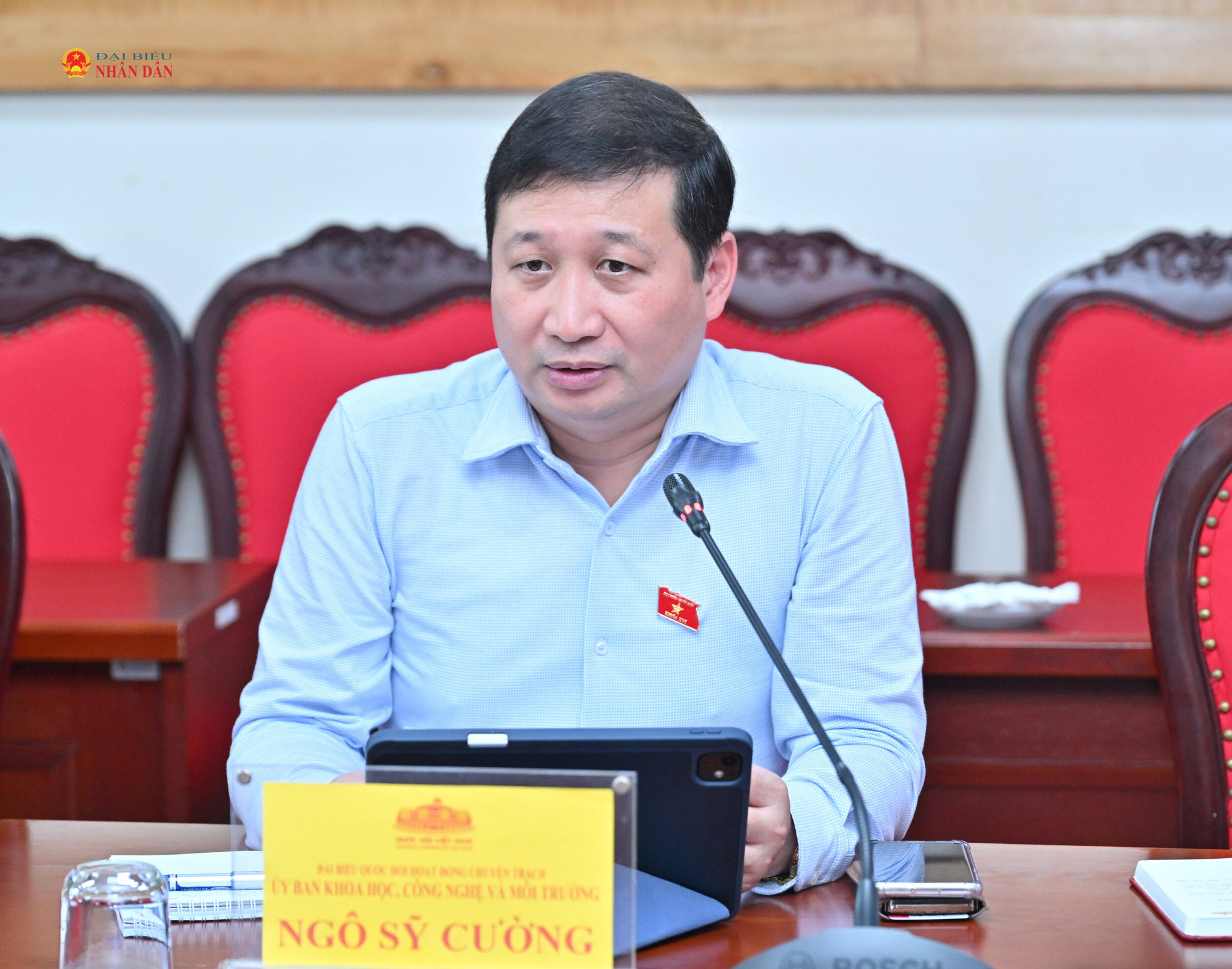 Ủy viên là ĐBQH hoạt động chuyên trách tại Ủy ban Khoa học, Công nghệ và Môi trường Ngô Sỹ CườngVQK_8440