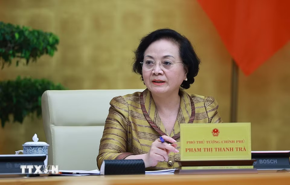 Phó Thủ tướng Phạm Thị Thanh Trà phát biểu tại phiên họp