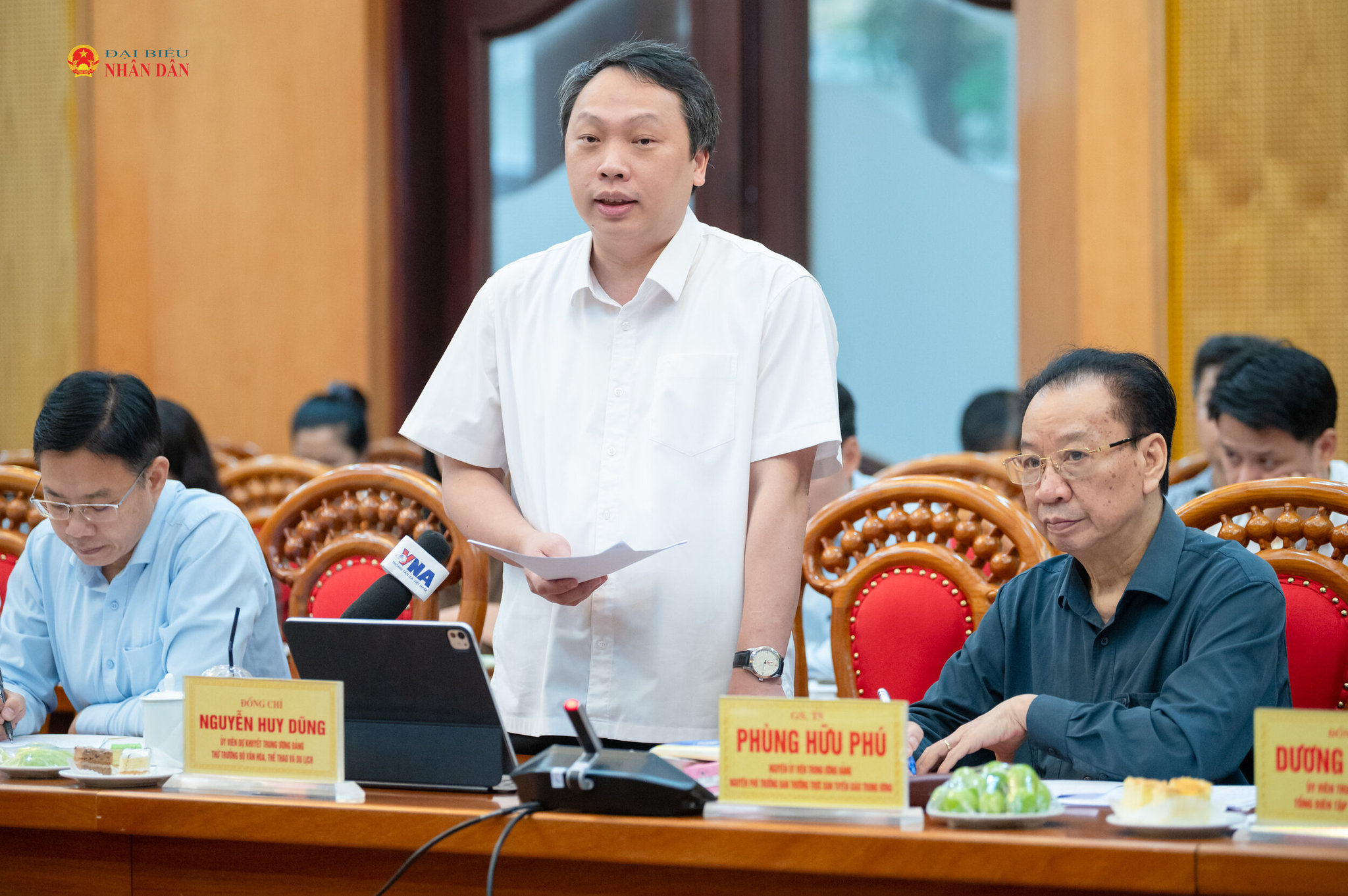 Thứ trưởng Bộ Văn hóa, Thể thao và Du lịch Nguyễn Huy Dũng phát biểu