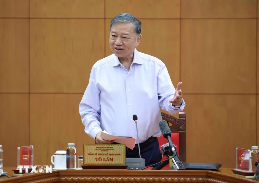Tổng Bí thư, Chủ tịch nước Tô Lâm phát biểu chỉ đạo tại cuộc họp