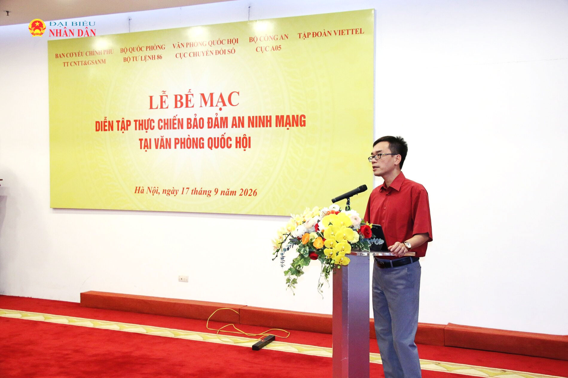 Đại diện các đơn vị tham gia diễn tập phát biểu ý kiến