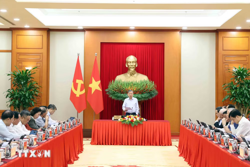 Tổng Bí thư, Chủ tịch nước Tô Lâm phát biểu tại Phiên họp