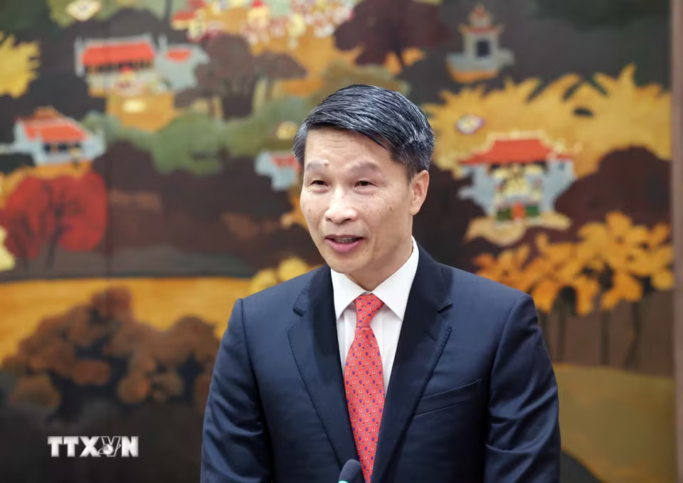 Đại sứ đặc mệnh toàn quyền Việt Nam tại Cộng hòa Dân chủ Timor-Leste Phạm Bình Đàm phát biểu