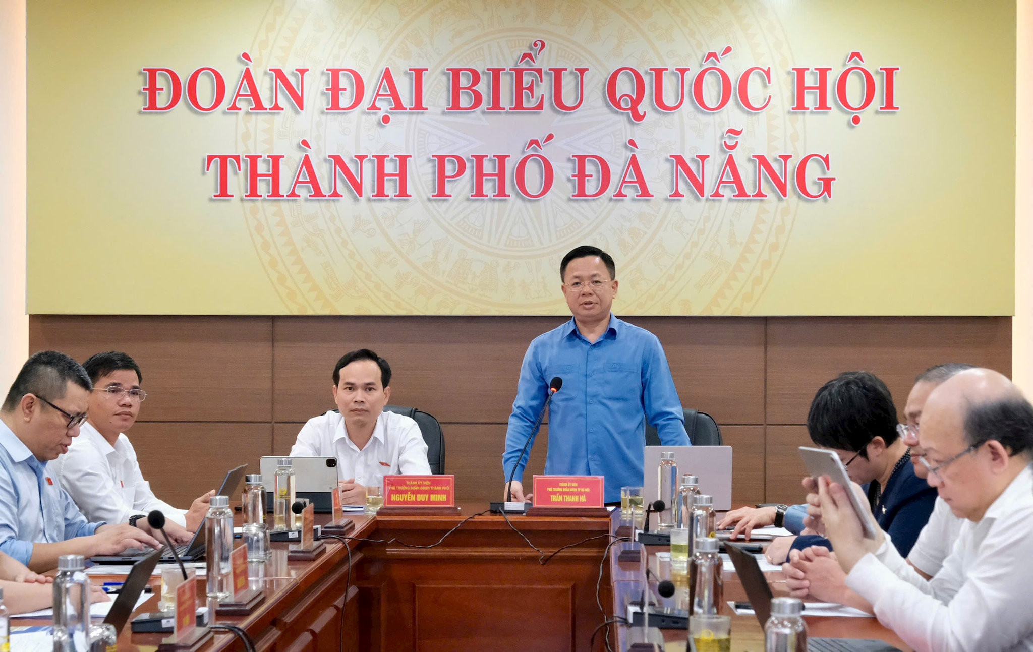 Phó trưởng Đoàn chuyên trách Đoàn ĐBQH thành phố Hà Nội Trần Thanh Hà phát biểu