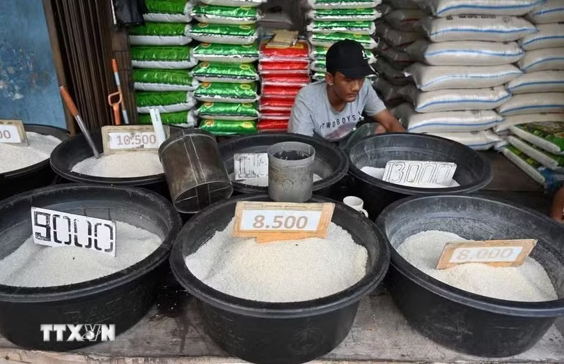 Rice sold in Jakarta, Indonesia (Illustrative photo: AFP/VNA)