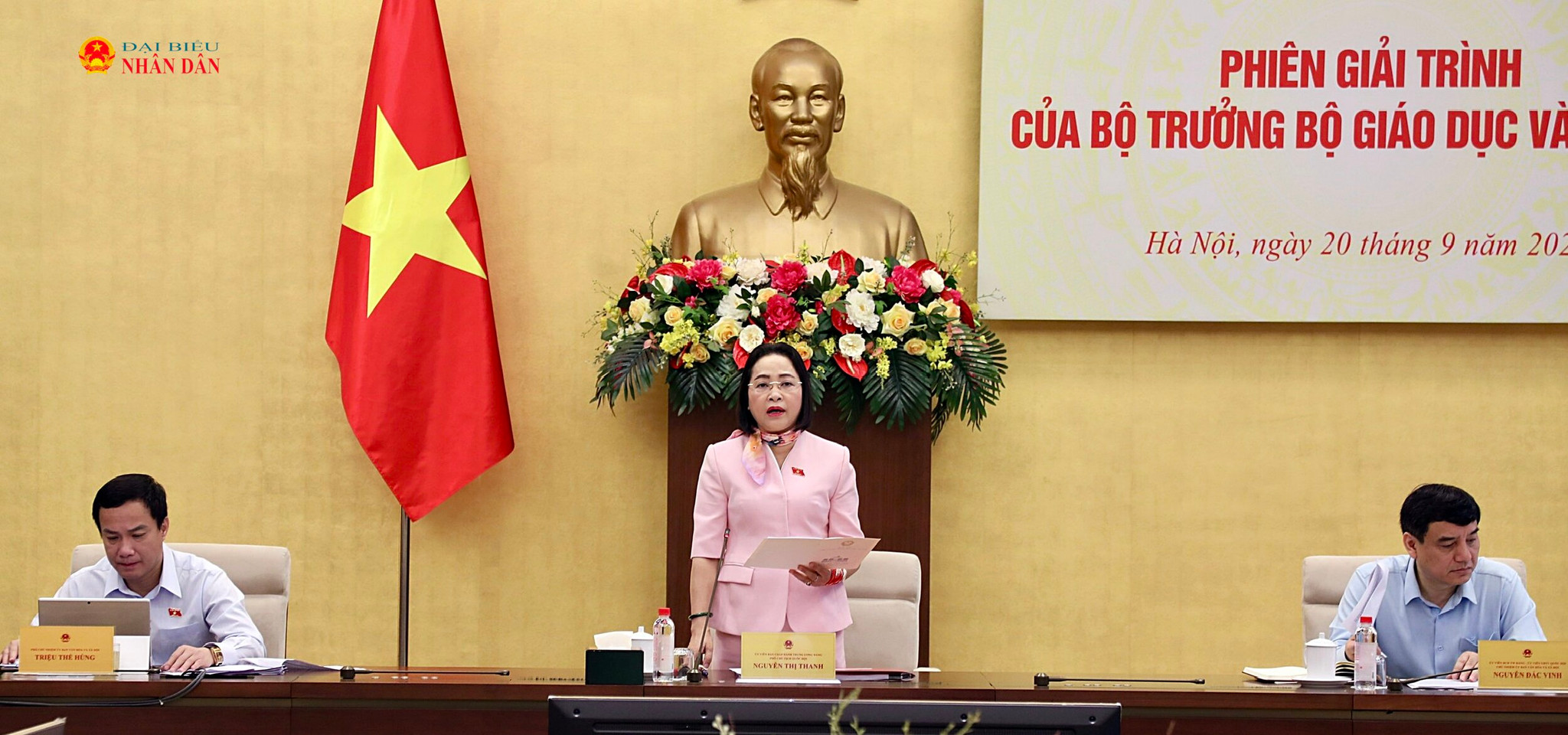 Phó Chủ tịch Quốc hội Nguyễn Thị Thanh chủ trì Phiên giải trình