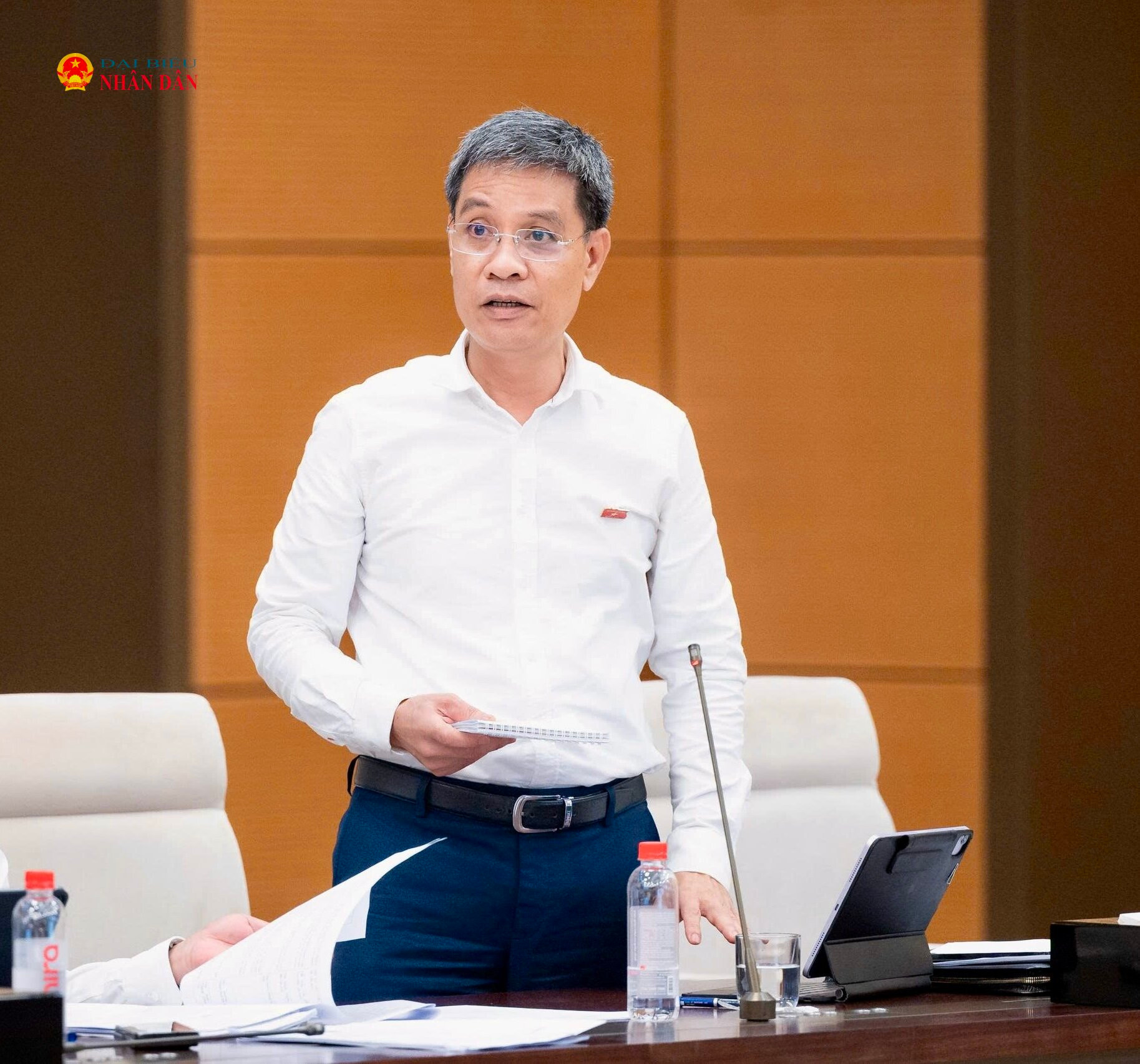 Đại biểu Đinh Ngọc Quý (Gia Lai) phát biểu. Ảnh: Trọng Hiếu