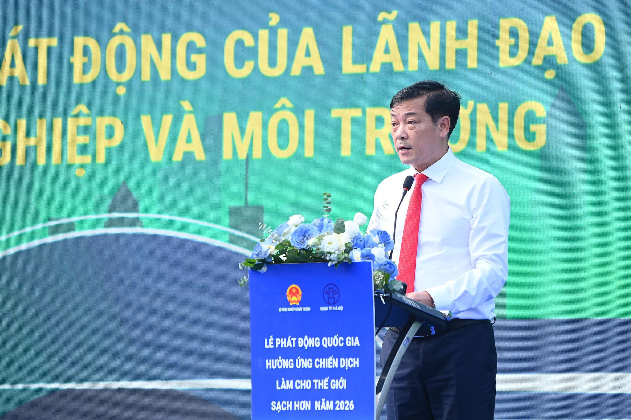 Thứ trưởng Bộ Nông nghiệp và Môi trường Lê Trọng Yên phát biểu