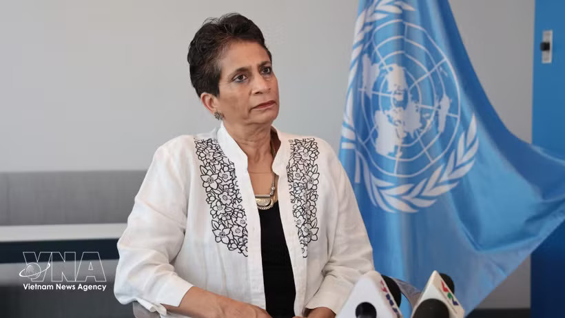 Kanni Wignaraja, UN Assistant Secretary-General and Regional Director for Asia and the Pacific at the UN Development Programme (UNDP), in an interview granted to the Vietnam News Agency (Photo: VNA)