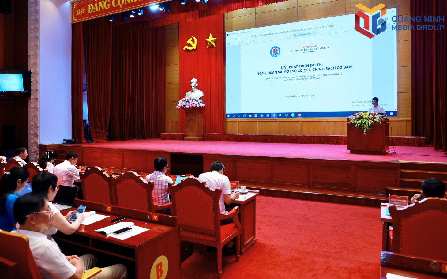 Báo cáo viên của Bộ Tư pháp phổ biến một số điểm đáng chú ý của Luật Phổ biến, giáo dục pháp luật số 12/2026/QH16