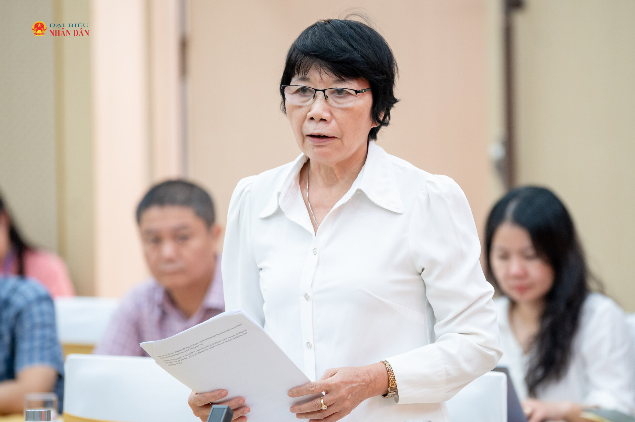 Nguyên Viện trưởng Viện Chiến lược và Khoa học pháp lý, Bộ Tư pháp, TS. Dương Thị Thanh Mai trình bày tham luận