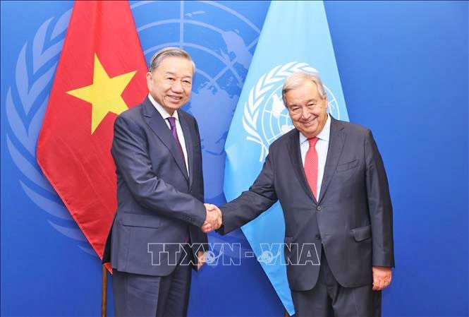 Tổng Bí thư, Chủ tịch nước Tô Lâm và Tổng Thư ký Liên Hợp Quốc António Guterres